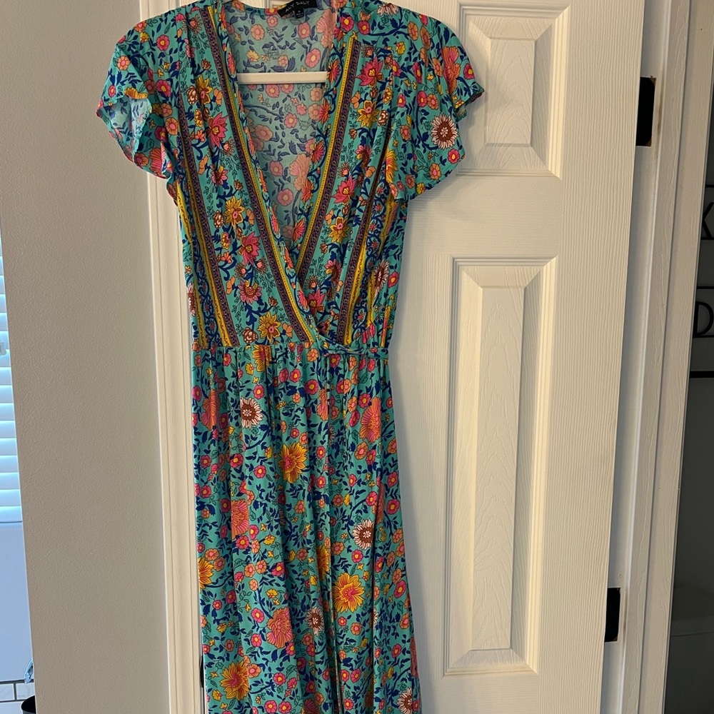 Side tie wrap dress size medium